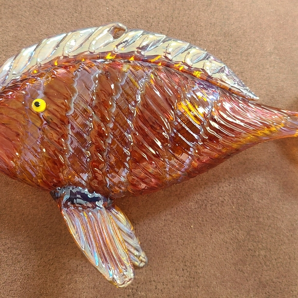 Hand Blown Glass Sea Fish Figurines - Picture 3 of 5